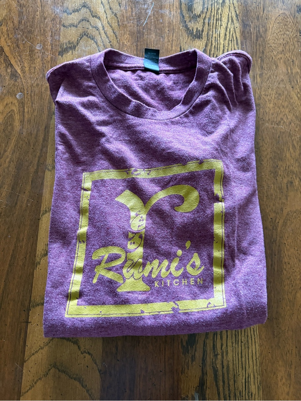 Kids' Purple Short Sleeve Tee with Gold Graphic
